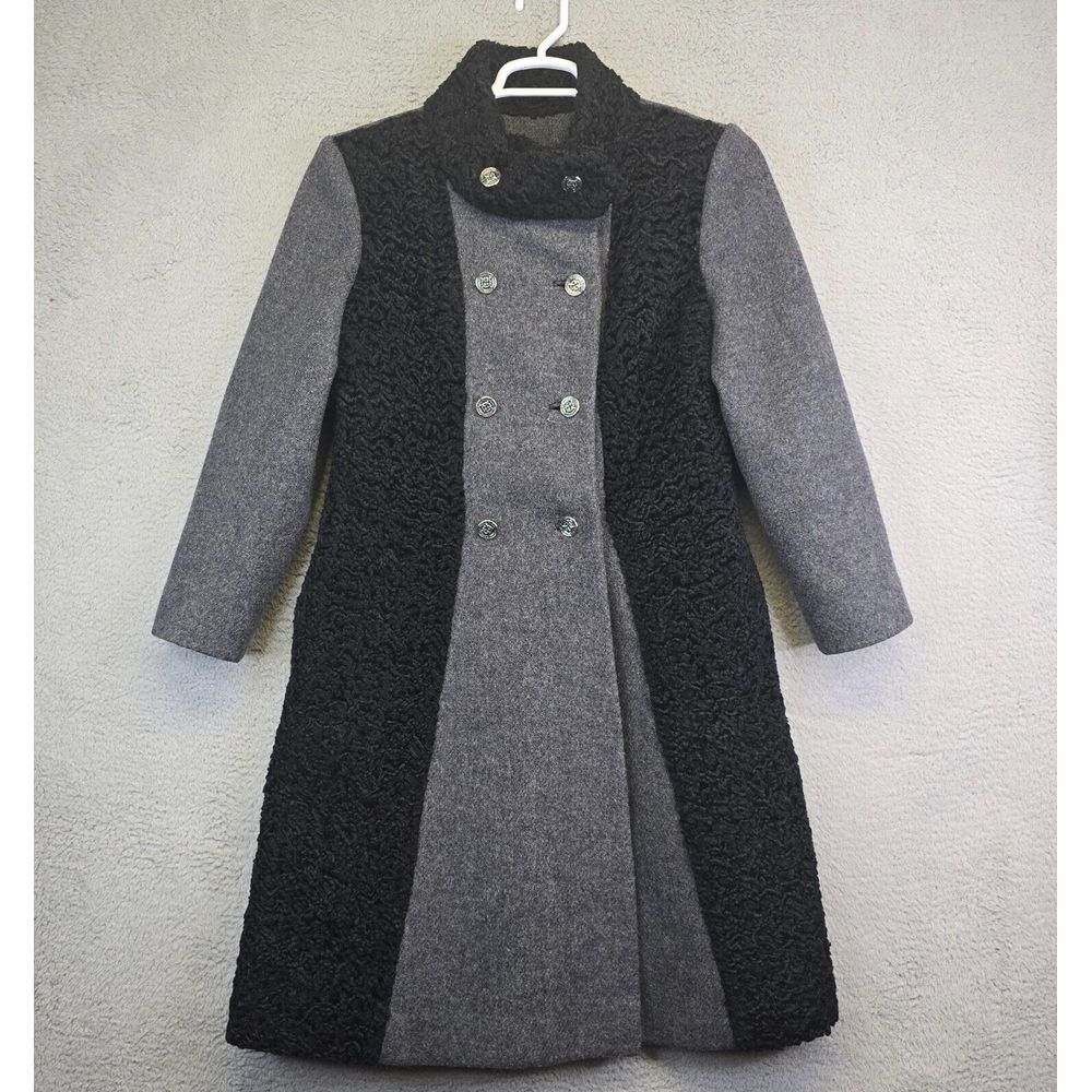 Vintage Mary Lane Wool Coat Women‎ M Double Breasted Warm Chic Trench Coat MCM